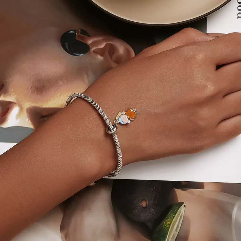 (immagine per) Charm Pendente tipo Pandora Ragazza con perle - SCC2078 - Visualizza 5
