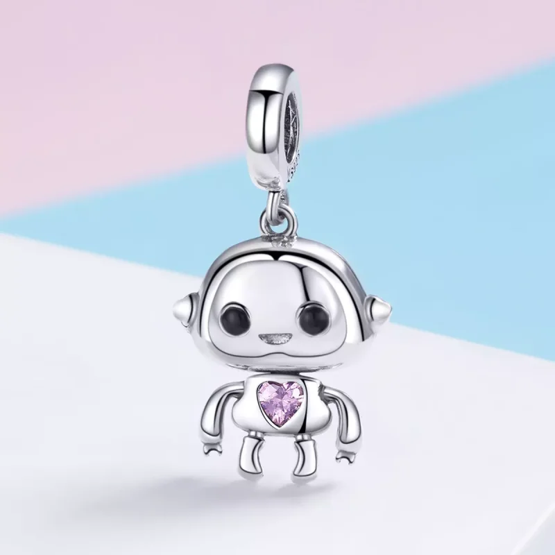 (immagine per) Charm Pendente tipo Pandora Robot - SCC924 - Visualizza 2