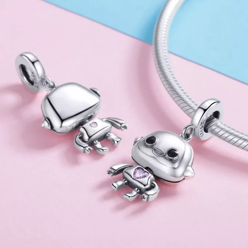 (immagine per) Charm Pendente tipo Pandora Robot - SCC924 - Visualizza 4