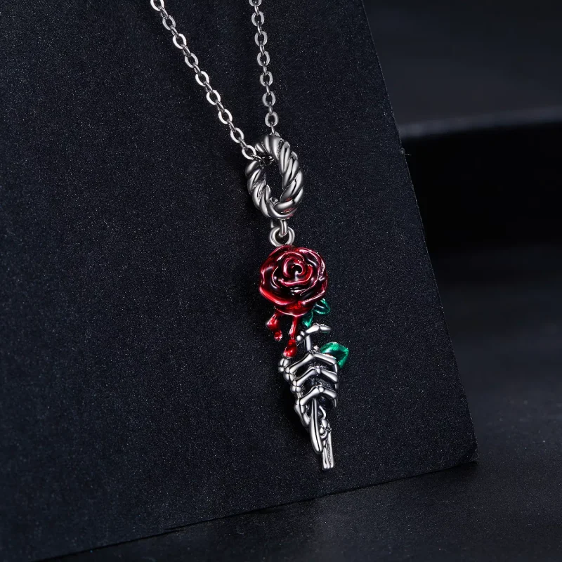 (immagine per) Charm Pendente tipo Pandora Rosa Scarlatta - SCC2404 - Visualizza 2