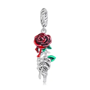 (immagine per) Charm Pendente tipo Pandora Rosa Scarlatta - SCC2404