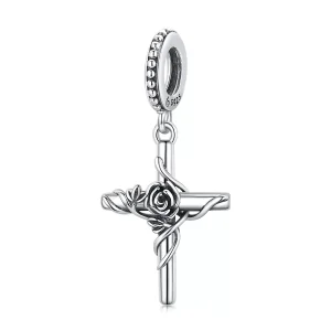 (immagine per) Charm Pendente tipo Pandora Rosacroce - BSC526