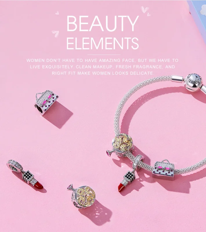 (immagine per) Charm Pendente tipo Pandora Rossetto - SCC1392 - Visualizza 6