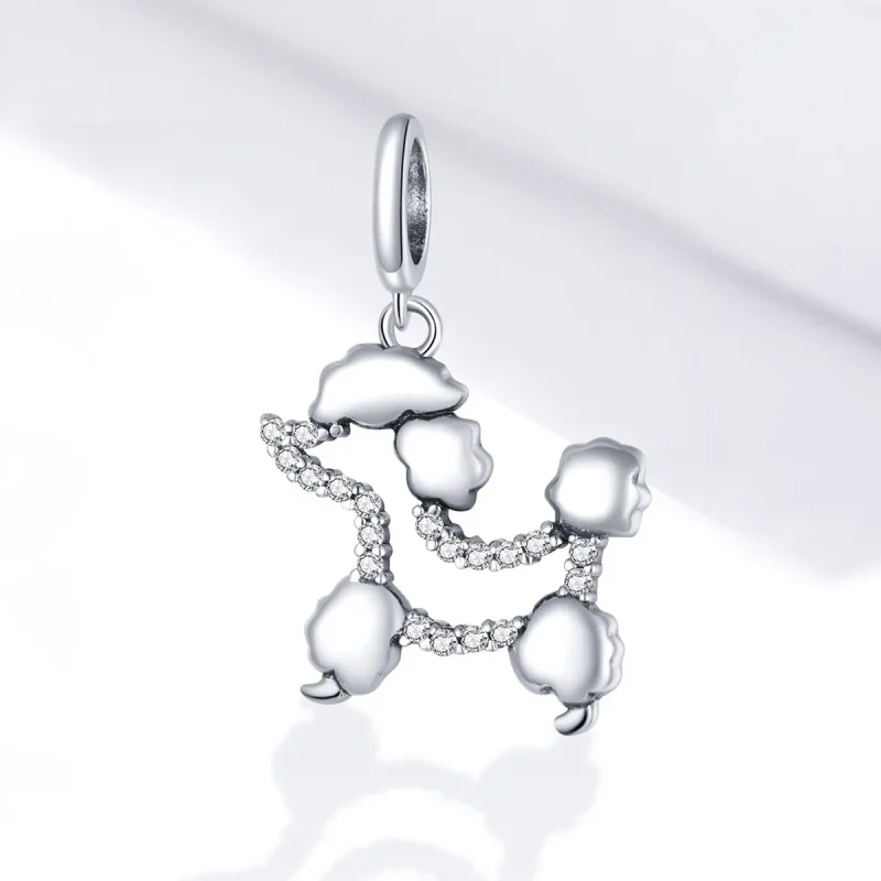 (immagine per) Charm Pendente tipo Pandora Sagoma di barboncino - SCC1681 - Visualizza 2