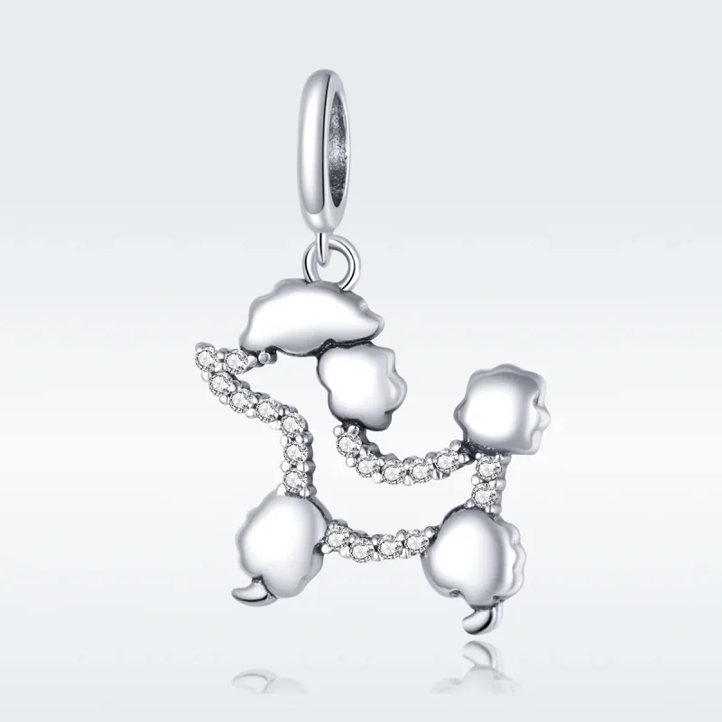 (immagine per) Charm Pendente tipo Pandora Sagoma di barboncino - SCC1681 - Visualizza 5