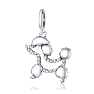 (immagine per) Charm Pendente tipo Pandora Sagoma di barboncino - SCC1681
