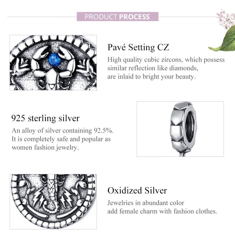(immagine per) Charm Pendente tipo Pandora Scorpione misterioso - SCC1503 - Visualizza 8