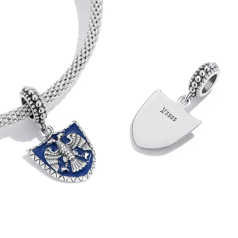 (immagine per) Charm Pendente tipo Pandora Scudo d'aquila a doppia testa - SCC2184 - Visualizza 3