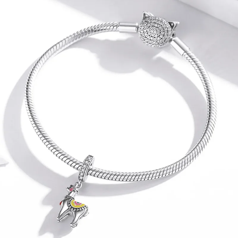 (immagine per) Charm Pendente tipo Pandora Simpatico alpaca - SCC1737 - Visualizza 3