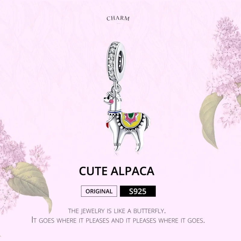(immagine per) Charm Pendente tipo Pandora Simpatico alpaca - SCC1737 - Visualizza 6
