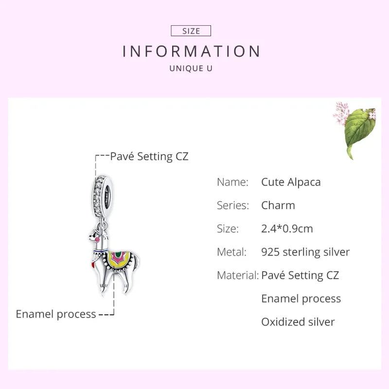(immagine per) Charm Pendente tipo Pandora Simpatico alpaca - SCC1737 - Visualizza 7