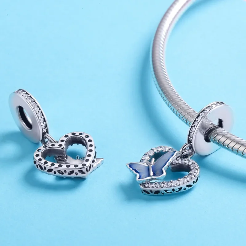 (immagine per) Charm Pendente tipo Pandora Sogno di farfalle - SCC818 - Visualizza 3