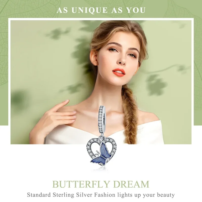 (immagine per) Charm Pendente tipo Pandora Sogno di farfalle - SCC818 - Visualizza 6