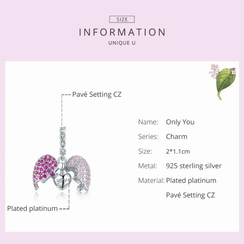 (immagine per) Charm Pendente tipo Pandora Solo tu - BSC282 - Visualizza 7