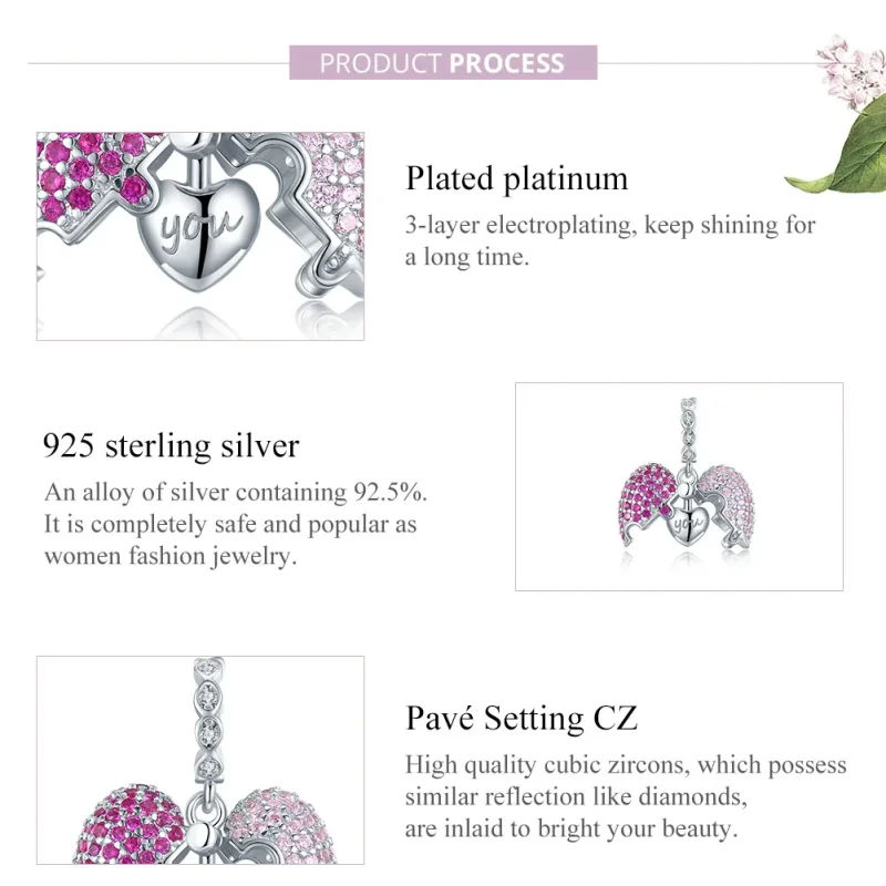 (immagine per) Charm Pendente tipo Pandora Solo tu - BSC282 - Visualizza 8