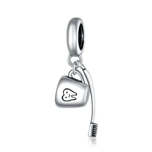 (immagine per) Charm Pendente tipo Pandora Spazzolino Da Denti E Tazza - SCC1597