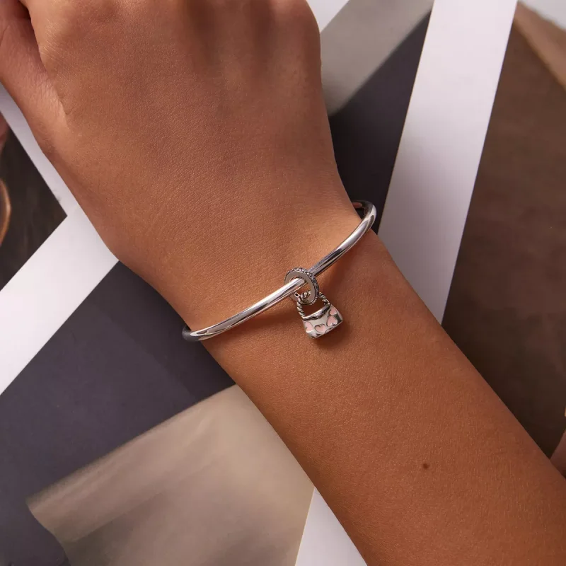 (immagine per) Charm Pendente tipo Pandora Squisita borsa a cuore - SCC2153 - Visualizza 5