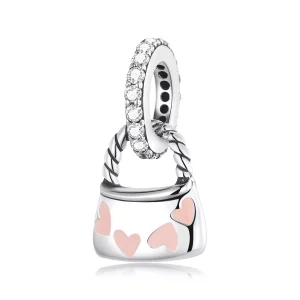(immagine per) Charm Pendente tipo Pandora Squisita borsa a cuore - SCC2153