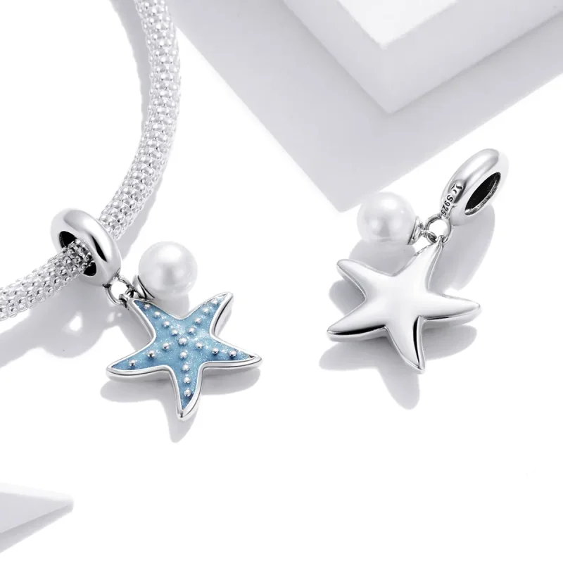 (immagine per) Charm Pendente tipo Pandora Stella di mare blu - SCC1807 - Visualizza 4