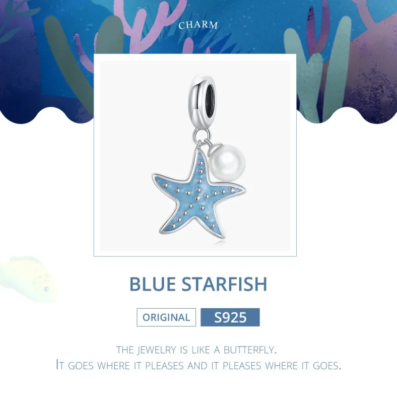 (immagine per) Charm Pendente tipo Pandora Stella di mare blu - SCC1807 - Visualizza 6