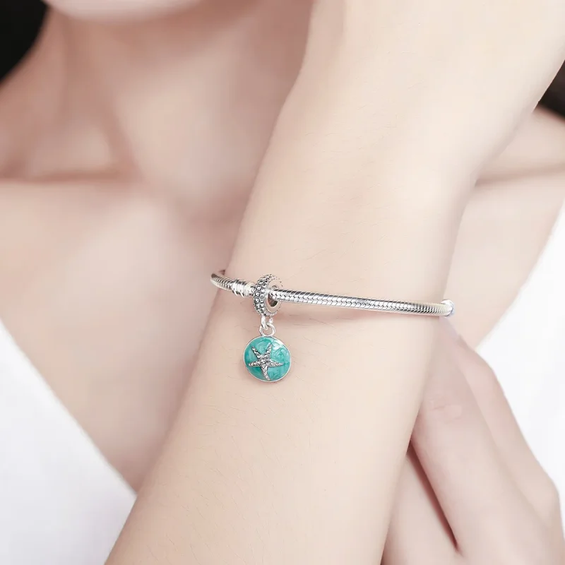 (immagine per) Charm Pendente tipo Pandora Stile estivo blu mare - SCC136 - Visualizza 7