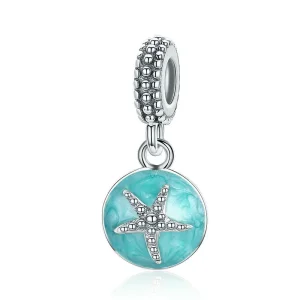 (immagine per) Charm Pendente tipo Pandora Stile estivo blu mare - SCC136