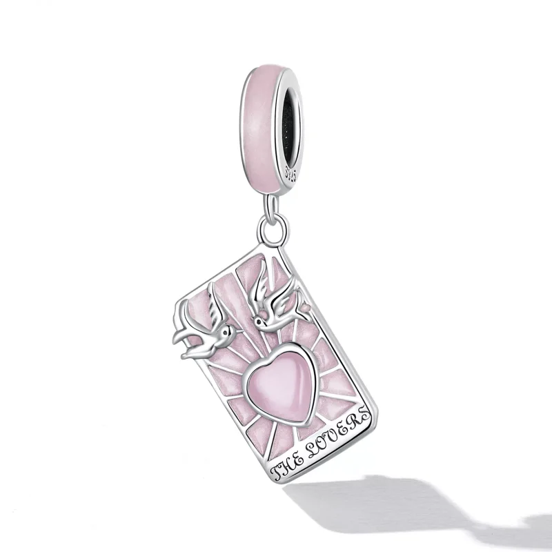 (immagine per) Charm Pendente tipo Pandora Tarocchi - Amanti - SCC2263 - Visualizza 2