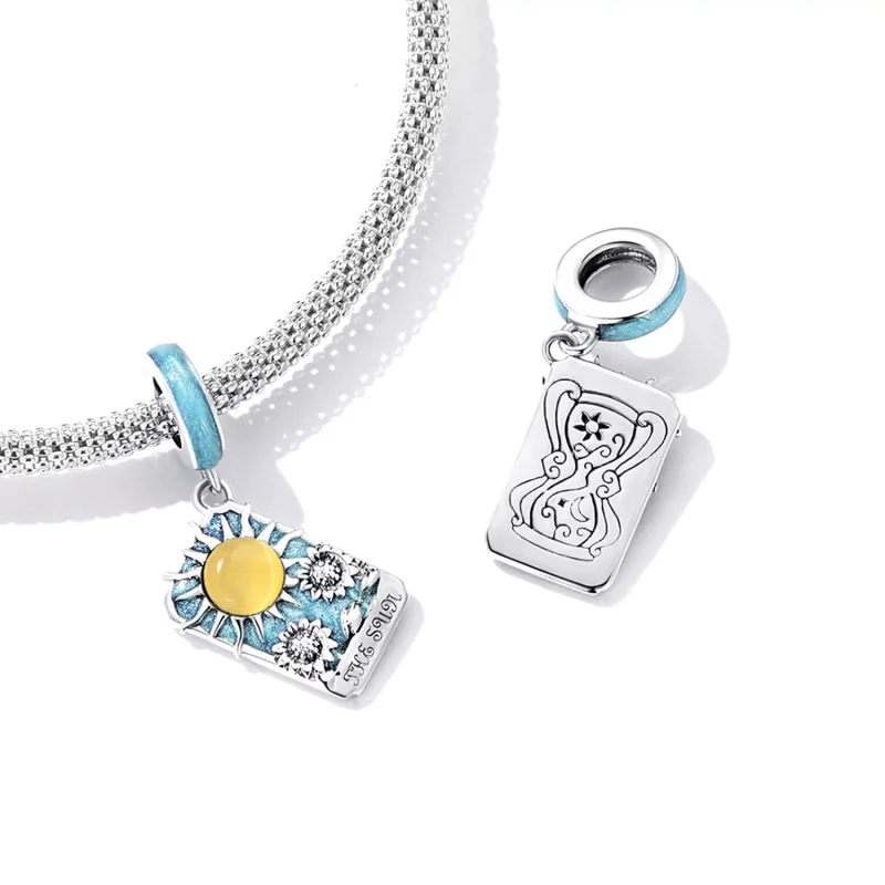 (immagine per) Charm Pendente tipo Pandora Tarocchi - Sole - SCC2264 - Visualizza 4