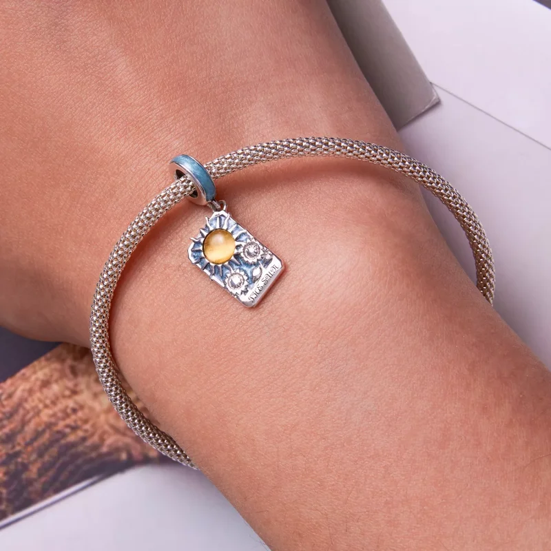 (immagine per) Charm Pendente tipo Pandora Tarocchi - Sole - SCC2264 - Visualizza 6