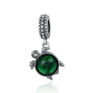 (immagine per) Charm Pendente tipo Pandora tartaruga verde - SCC281