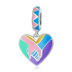 (immagine per) Charm Pendente tipo Pandora Tenersi per mano con amore - SCC2220