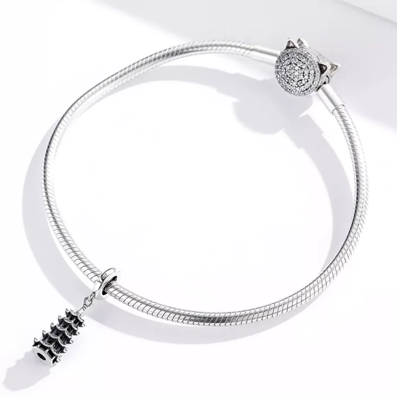 (immagine per) Charm Pendente tipo Pandora Torre Cinese - SCC1544 - Visualizza 2