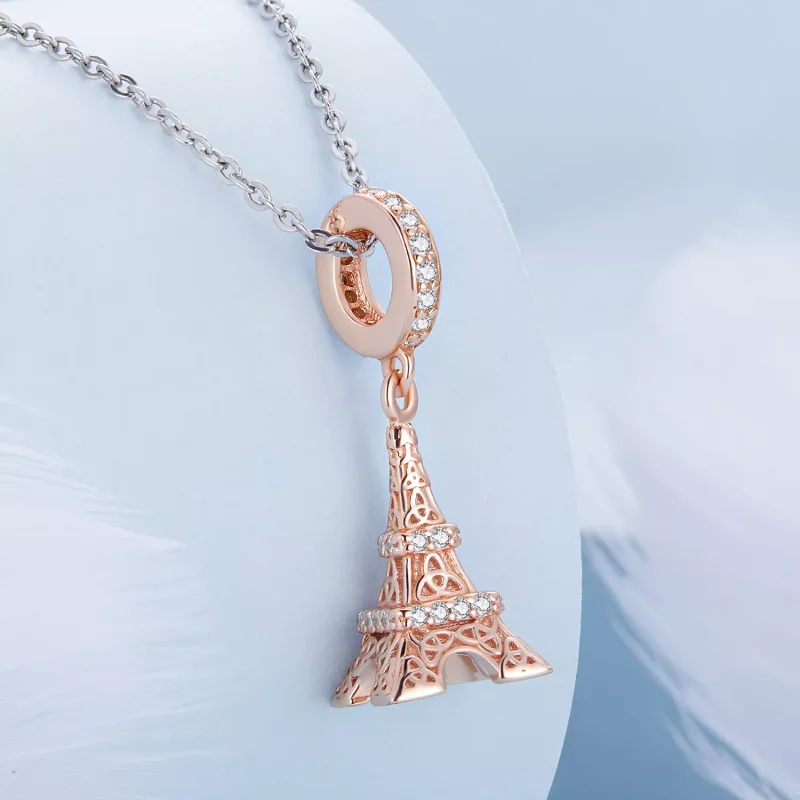 (immagine per) Charm Pendente tipo Pandora Torre Eiffel - BSC640 - Visualizza 2