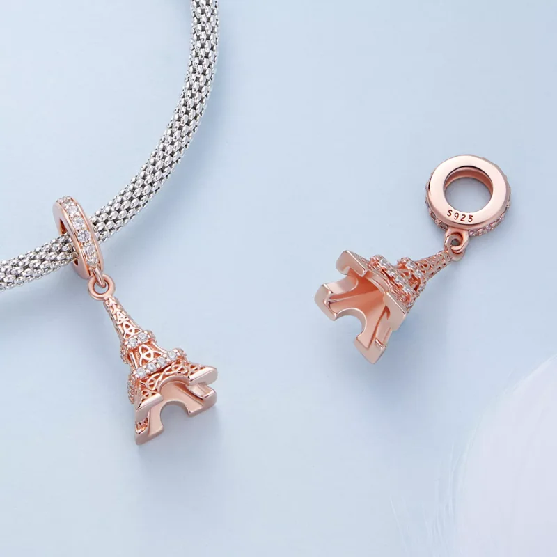(immagine per) Charm Pendente tipo Pandora Torre Eiffel - BSC640 - Visualizza 4