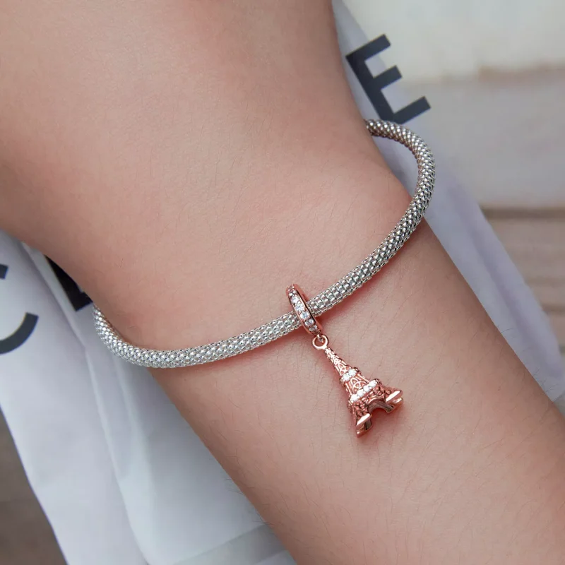 (immagine per) Charm Pendente tipo Pandora Torre Eiffel - BSC640 - Visualizza 5