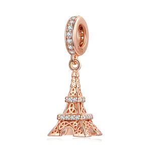 Charm Pendente tipo Pandora Torre Eiffel - BSC640 (immagine per) Charm Pendente tipo Pandora Torre Eiffel - BSC640