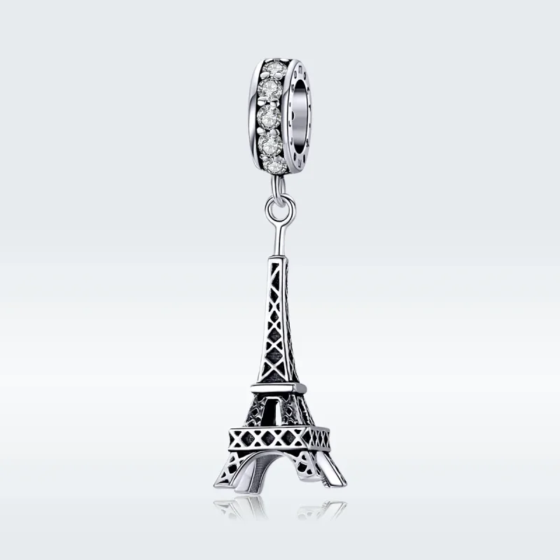 (immagine per) Charm Pendente tipo Pandora Torre Eiffel di Parigi - BSC154 - Visualizza 5