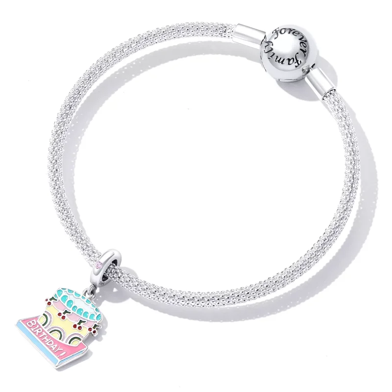 (immagine per) Charm Pendente tipo Pandora Torta alla crema di ciliegie - SCC2230 - Visualizza 5