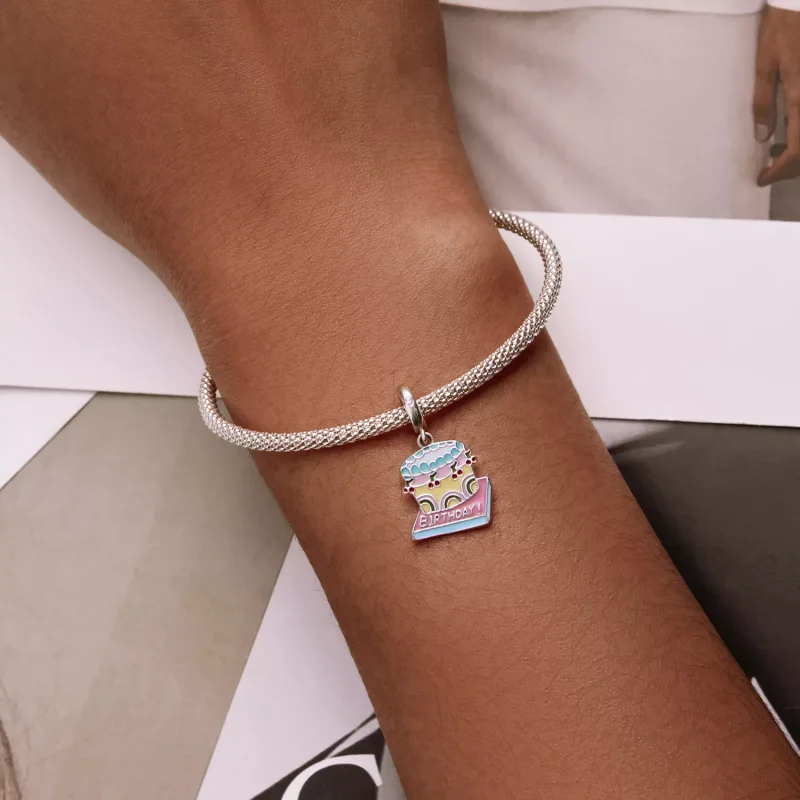 (immagine per) Charm Pendente tipo Pandora Torta alla crema di ciliegie - SCC2230 - Visualizza 6