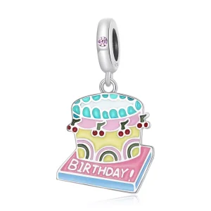 (immagine per) Charm Pendente tipo Pandora Torta alla crema di ciliegie - SCC2230