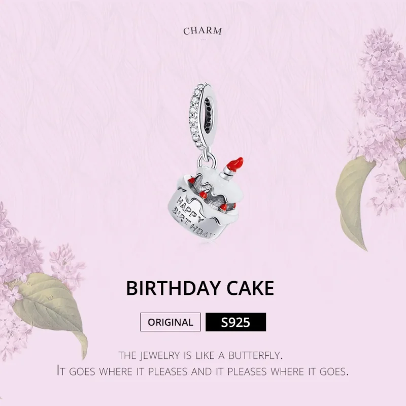 (immagine per) Charm Pendente tipo Pandora Torta di compleanno - SCC1848 - Visualizza 7