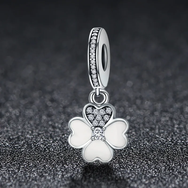 (immagine per) Charm Pendente tipo Pandora Trifoglio - SCC259 - Visualizza 2