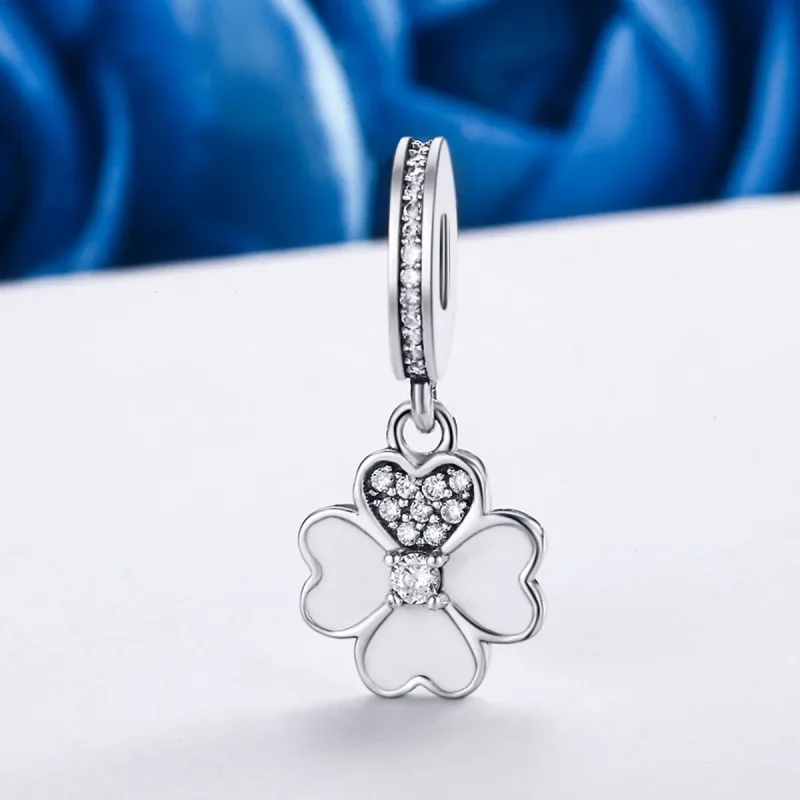 (immagine per) Charm Pendente tipo Pandora Trifoglio - SCC259 - Visualizza 3