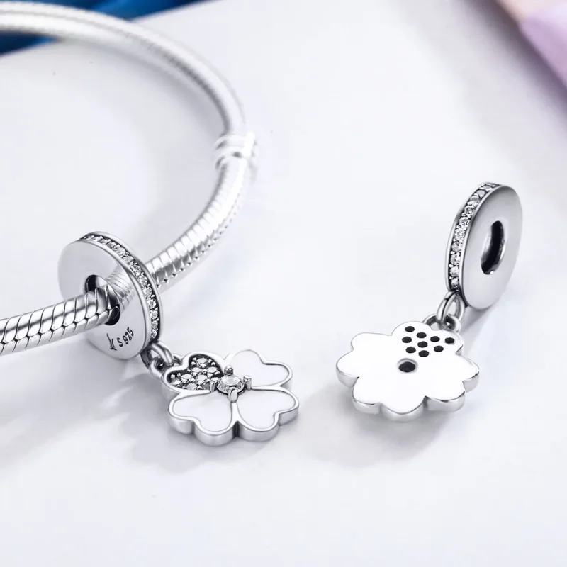 (immagine per) Charm Pendente tipo Pandora Trifoglio - SCC259 - Visualizza 4