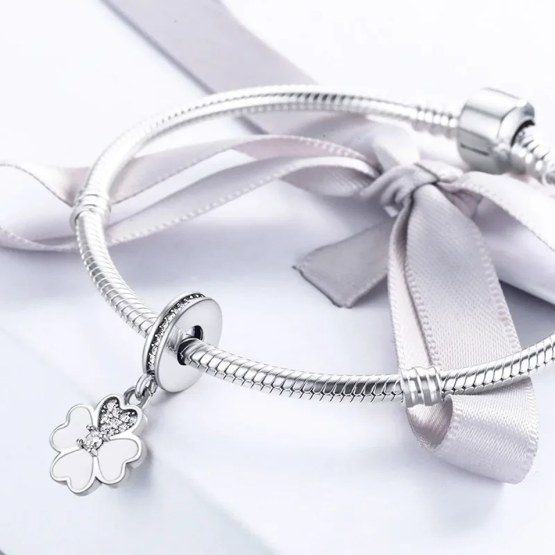 (immagine per) Charm Pendente tipo Pandora Trifoglio - SCC259 - Visualizza 5
