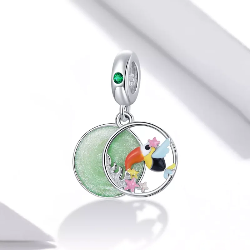 (immagine per) Charm Pendente tipo Pandora Tucano felice - BSC449 - Visualizza 2