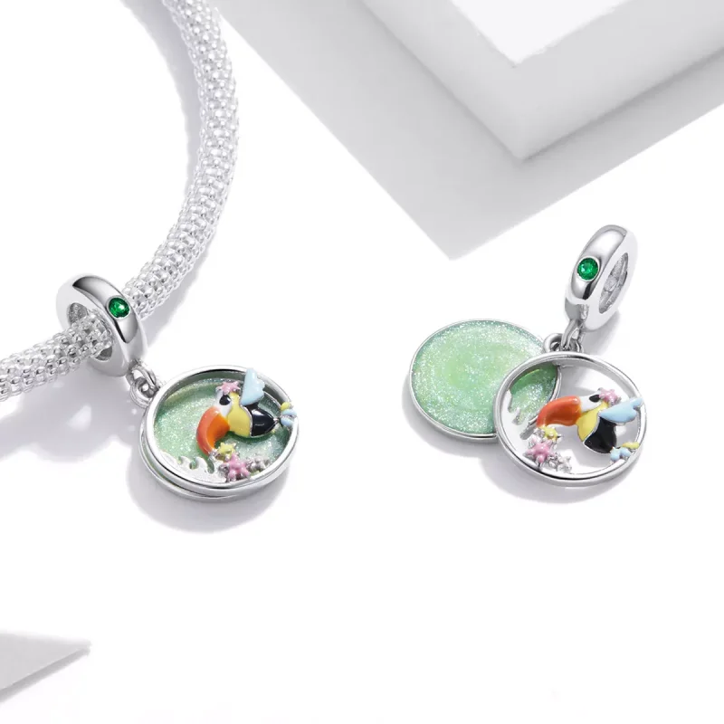(immagine per) Charm Pendente tipo Pandora Tucano felice - BSC449 - Visualizza 4