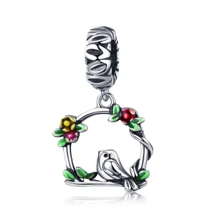 (immagine per) Charm Pendente tipo Pandora Uccello di primavera - SCC645