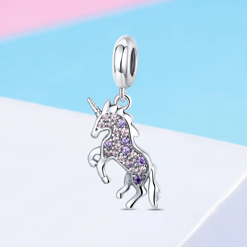 (immagine per) Charm Pendente tipo Pandora Unicorno - SCC996 - Visualizza 2