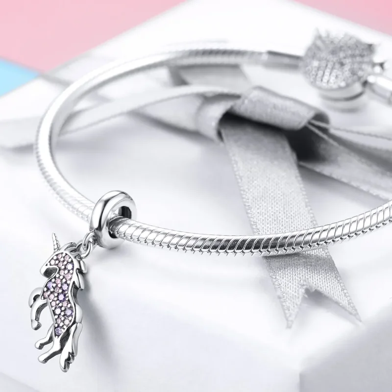 (immagine per) Charm Pendente tipo Pandora Unicorno - SCC996 - Visualizza 4